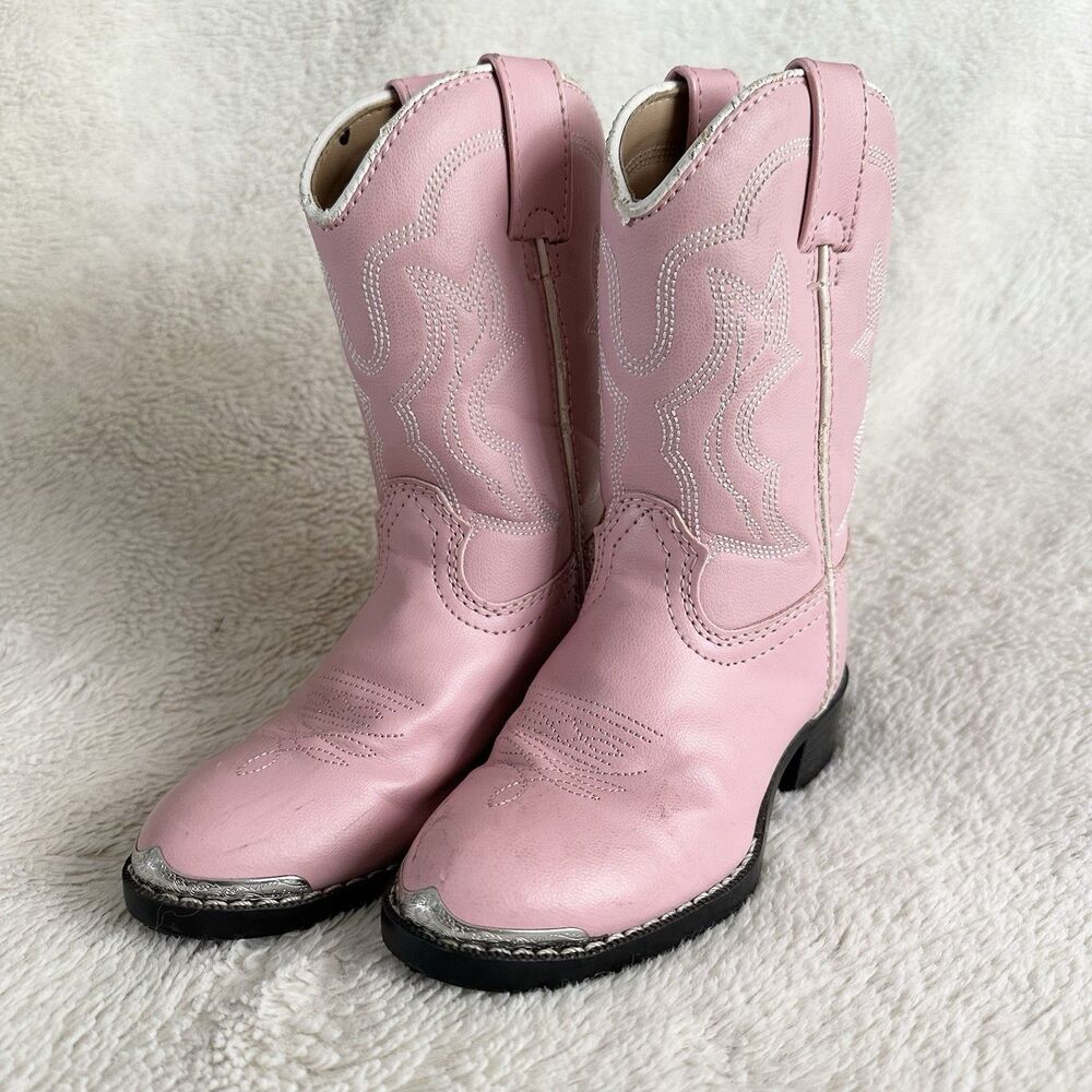 Lil' Durango Kids Girls Pink Western Boot Size 11D Shoes